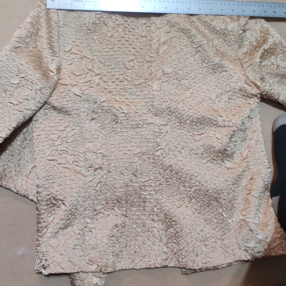 Joseph Ribkoff Textured Gold Blazer - Picture 5 of 16